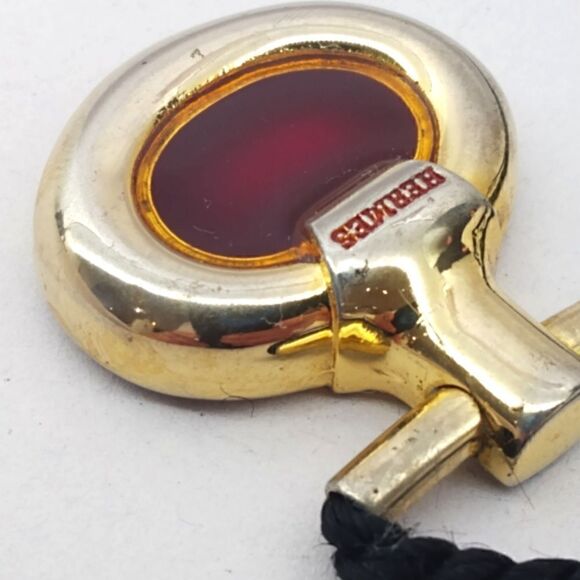 Hermes  Enamel Perfume Pendant Necklace Vintage Authentic - Picture 4 of 16